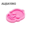 DY0081 DIY Halloween Skull Keychain Silicone Mold Key Ring Mold Epoxy Resin Molds voor sieraden