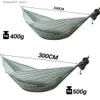 Hamacs 300x140cm Camping Parachute Pendant Single portable Outdoor Nylon Pendant Pendant Adult and Childrens Swing Adventure Garden Backyardq