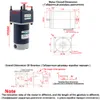 90W Micro Getriebe Reduziermotor DC 12 V 24 V mit niedriger Geschwindigkeit 10 bis 600 U / min hohe Drehmoment 6,53 bis 200 kg Einstellbarer Geschwindigkeitsmotor