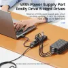 Hubs orico USB 3.0 Hub 7ports divisor de velocidade alta transmissão Tipo C Laptop Laptop Expansão Acessórios para computador de computador