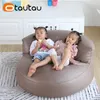 Otautau bambini divano di divano finto sedia a sacco in pelle con ripieno comodo divano pigro comodo pouf sedile angolare ottomana mobili per bambini sf013