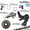 SHIMANO Tourney 3x6 3x7 Speed GroupSet Inclua SL-TX50 Shifter RD-TY300 TRANSELHEUR DEERILUR traseiro MF-TZ500 Corrente de roda dentada CN-HG71