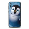Linda funda de teléfono de pingüino lindo para Samsung Galaxy A12 A32 A50 A70 A20E A20S A10 A10S A22 A30 A40 A52S A72 5G A02S Silicone Cover