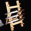Houten houder slingerend messenrek houten plank wilg wilg mes sushi chef gereedschap Japanse bajonet houten messen rust sushi bamboo mat