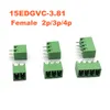 5pcs Pitch 3,81 mm Plug-in PCB Terminal Bloc Broche verticale 2P 3P 4P Connecteur enfichable Male / Femme 15EDGKA + VC MORSETTIERA