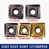 Orijinal somt12t308peer-jh jm ft somt sogt soet 12t308 eş vp15tf öğütme kesici karbür ekleri Dönüş araçları f7030 mc5020 cnc