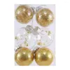 Dekoracja imprezy 6PCS Clear Balls Decor Choinka Wakacyjna ozdoba 6 cm Xmas Bombs Ozdoby DIY Crafts Ball do dekoracji