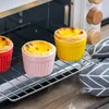 9cm ceramic creative solid color baking bowl double skin milk dessert bowl pudding cup steamed bowl baking cup cake dessert mold