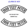 Customize embroidery mc rocker patch 350mm wide top and bottom motorcycle biker patches for vest cut and clothing