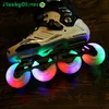 4pc LED Flash Roller Wheel 90a 72mm 76mm 80 mm PU