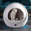 W pełni zamknięte kota kuweta inteligentne automatyczne koty czyszczenie toalety odporne na spryskowe dezodoryzujące pudełko na piasek pudełko pens