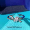 Kadınlar İçin Üst Sınıf Tasarımcı Yüzükleri Tifancy S925 STERLING Gümüş Düğüm Yüzüğü 18K Güllü Altın Aşk İç içe Yüzük Sevgililer Günü Hediye Orijinal 1: 1 Gerçek Logo ile