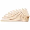 50Pcs/Lot Colored Wooden Popsicle Sticks Natural Wood Ice Cream Sticks Kids DIY Hand Crafts Art Ice Cream Lolly Cake Tools