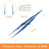 Ophthalmic Tweezers Forceps Titanium Forceps 10.5cm/14cm/16cm Round Handle Ophthalmic Micro Instruments
