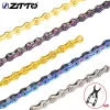 ZTTO MTB Road Bike Chain 1/8 / 9/10/11/12 Speed Chain 9s 10s 11s 12s Chaîne de vélos et maître Link manquant 106L 116L 126L