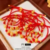 Czerwony Benmingnian Smoka w kształcie fuzi tkana lina z Chin-Chińską Spersonalizowaną Bransoletę Projektową Szczęśliwego Nowego Roku Wszechstronna ręka