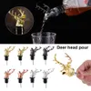 1 PC Wolf Head Wine Pourers Wine Mouth Wine Guide Pour Wine Stopper Zinc Alloy Wine Stopper Bartender Tool Wine Accessories