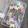 100 PCs/Box Patchwork Pins Positioning Nadel Nähmarker Nadel -Schnittstifte DIY Handgefertigt machen Kleidungszubehör machen