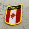Kanada National National Flag Hafdery Patches Odznaka Tarcza Square Pin jeden zestaw na dekoracji plecaka z tkaniny opaski