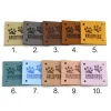 Kawaii Cat Paw Leather Labels Handmade Labels for Clothes Garment Accessories Hand Made Tags for Clothing Hats Sewing Tag 20pcs
