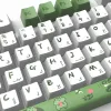 Tillbehör KeyCaps 129st Stear KeyCaps OEM Full Set KeyCap färgämnet Tjock PBT för spelmekaniskt tangentbord