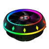 Almofadas coloridas rgb cpu fã mudo ventilador de refrigeração led alterando os fãs de pc refrigoramente do radiador leve