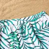 Femmes hommes garçons filles assorties tenues de maillot de bain en famille imprimé de maillot de bain se maillot de bain semblâtres de la plage de plage de plage en un seul morceau 240327