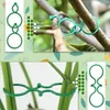 20/50/100/200 pezzi giardino pianta di torsione clip clip green robusto rivestito per il giardinaggio riutilizzabile cavo cavo cravatte dropshipping