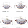 Casseruola ceramica giapponese zuppa di argilla pentola dipinta a mano pentole arabesque stufato cucina cucina piccola casseruo