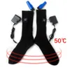 1pair 3.7V 2200MAH Rechargeable Electric Heating Socks Men Women Battery Heated Socks Skiing Foot Warmer Electric Warming Sock