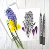 9 PCS / Set Caligraphy Pens Black Micro Stra Tamesproof Drawing Dracs for Scrapbooking Fineliner Lettring Pen Stationery