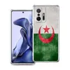 Étui de téléphone transparent du drapeau algérien pour Xiaomi Mi Poco x3 x4 NFC F3 M3 M4 12 11 Ultra 11t 11x Pro Lite 5G Soft Shell Fundas Sac