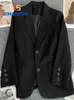 Damespakken blazers damesjas nieuw in het Koreaanse mode klein pak top bruine pak jas kleding los recht temperament slank blazer voor vrouwen c240410