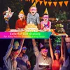 LED rave brinquedo 25/12/72 PC de óculos de LED 6 cores Light Up Glasses Shutter Shutter Glow in the Dark Glasses Neon Rave Plashing Sunglasses 240410