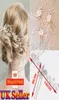 CotVintage Wedding Bridal Pearl Flower Crystal Hair Pins Bridesmaid Clips Side Comb3610799