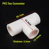 2 ~ 20pcs 흰색 PVC 파이프 피팅 내부 직경 16mm PVC 스트레이트 팔꿈치 티 커넥터 플라스틱 조인트 DIY 옷장 텐트 피팅