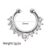 Nose Rings Studs C-Shaped Ring Stainless Steel Non-Perforated False Sterling Sier Jewelry For Women Drop Delivery Body Dhdgv