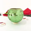 Vaser Disco Ball Planter med Chain Mirror Flower Succulents Pots Home Boho Hanging - Perfekt för inomhus- och utomhusdekor
