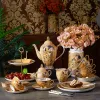 Gustav Klimt Bone China Kaffee Set Luxus britisches Porzellan Teebecher Set Keramik Teekannen Creamer Zuckerschale Milch Kaffee Kaffee Kaffee