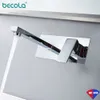 Becola levering chroom zwart bassin kraan muur gemonteerd badkuip badkamer kraan kraan single handle mixer tap torneira