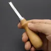 1 pc outils en cuir coque coqueler à la main bricolage en cuir en cuir article en cuir large bouche côté bêtise outil de coupe