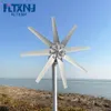China Factory 8 Blades Wind Turbine Generators 2000W 12V 24V 48V Small Wind Turbines For Home With MPPT Controller