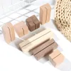 Creative Wooden Card Holder Place Photo Clip Card Holder Table Number Stand Picture Display Stand Party Wedding Desktop Decor