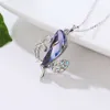 Amethyst Bow Necklace Chinese Style Pendant Necklace for Children
