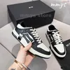 Designer sneakers amiress skor topp låga män kvinnor skor ben läder sneaker lyx skelett blå röd vit svart grön grå rosa par casual mens skor