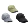 Kogelcaps hoed unisex hoogwaardige metalen gecoate stof waterdicht materiaal eiland casual cap verstelbare honkbaldop 210726200r