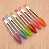 1st BBQ SILICONE Food Tong Kitchen Tongs Silikon Non-Slip Cooking Clamp Clamp BBQ Sallad Tools Grill Kök Tillbehör