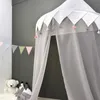 Kids Teepee Tents Children Play House Castle Cotton Foldable Tent Canopy Bed Curtain Baby Crib Netting Girls Boy Room Decoration240327