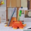 Huiqibao Moc Dinosaur Pen Container Blosts Blosts Diy фоторамка творческий кирпичный кирпич Идеальная игрушка-карандаш для детей друга друга