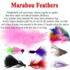 Vtwins 10-18 cm colorato premium naturale naturale marabou piuma vola lenti streamer jig woolly buuger leech mosh matery